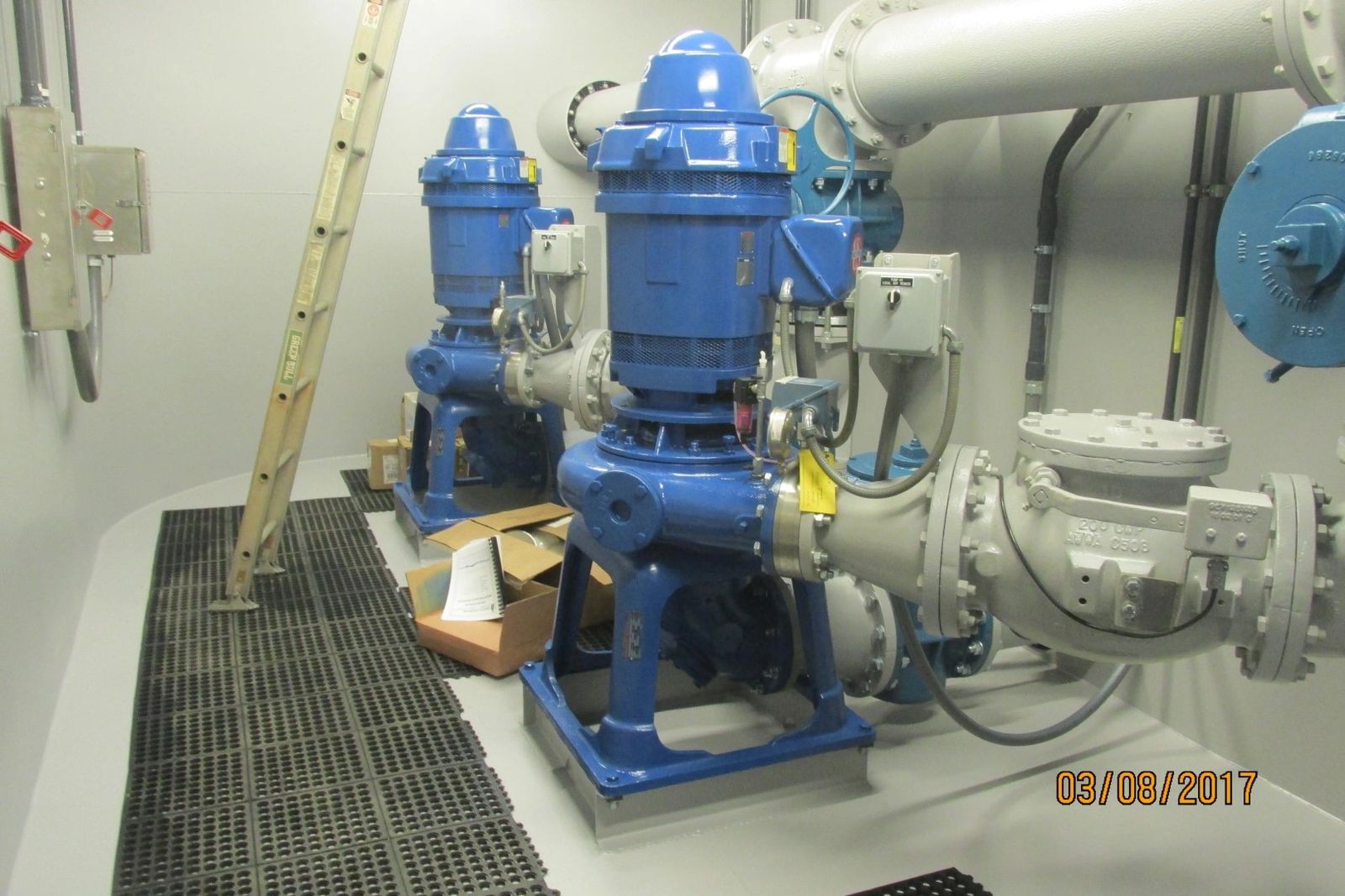 Temescal Valley CA flooded suction blue components