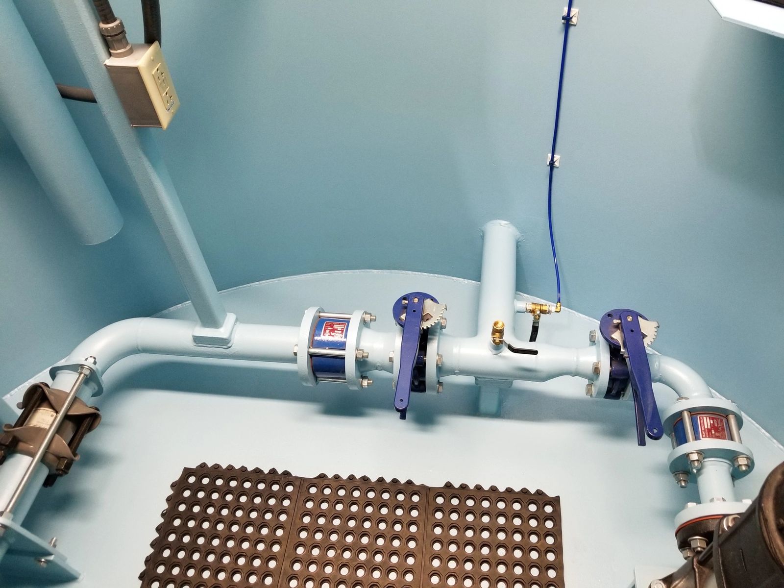 Below grade water booster valves