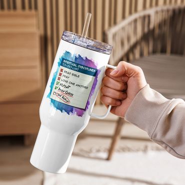 Spiritual Disciplines Checklist - Travel Mug