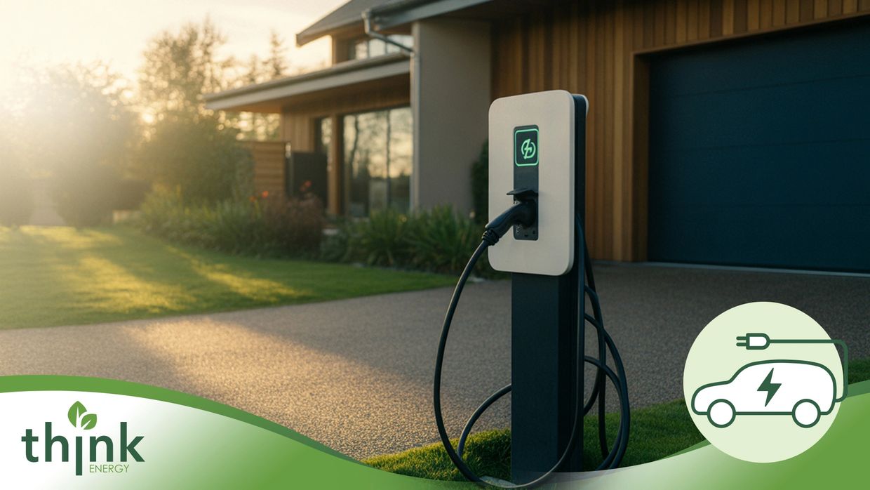 An EV Charging point installed by Think Energy in Hexham