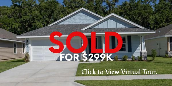 Move-in ready new construction home in Savannah Station Alachua FL