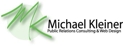 Michael Kleiner Public Relations, writing, Web Design logo