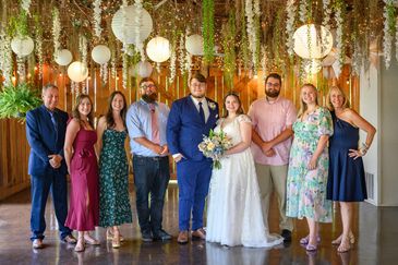 Family Photo at Wedding by Hocking Hills Portraits