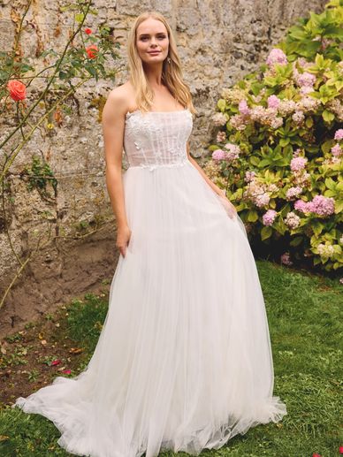 frame lace dress Off-the-shoulder lace long midi dress 44 (FR) / Black main image 1