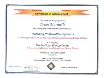 2007 Florida Solar Energy Center Installer Training