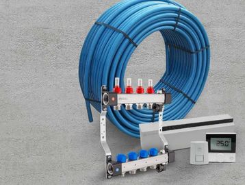 manifolds SS flow, surface heating, automation system, underfloor heating, radiant surface heating 