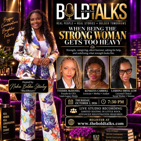 Bold Talks event on strength and caregiving hosted by Nakia Bolden-Stanley.