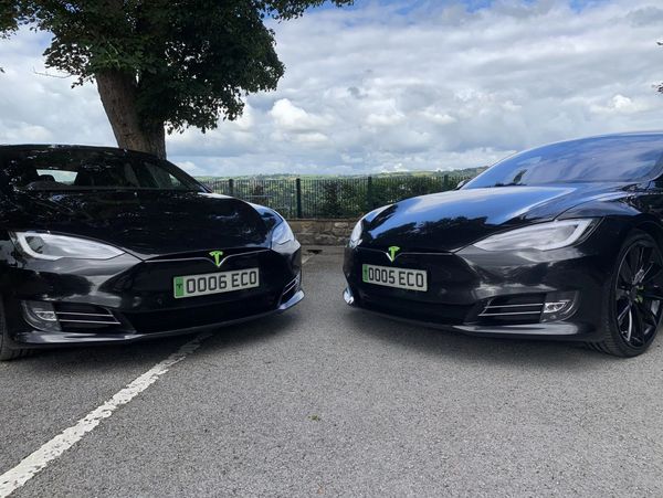 Photo of two Tesla model S