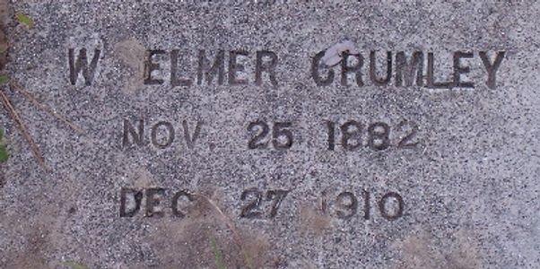 Marker for William Elmer Crumley November 1882 to December 27 1910