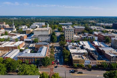 Downtown Athens-Clarke County, with a view of the Athens-Clarke County courthouse