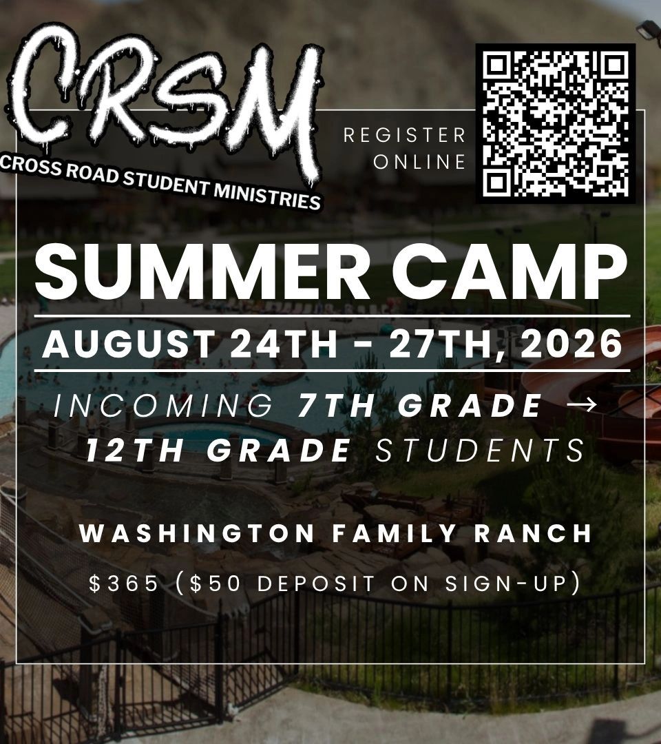 CRSM Summer Camp for students Aug 24-27, 2026 at Washington Family Ranch.