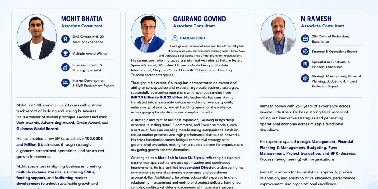 GKMR Advisors partners panel details. Startup funding, International funding, family office funding 