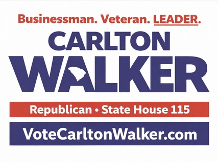 Vote
Carlton Walker
for
SC House
District 115