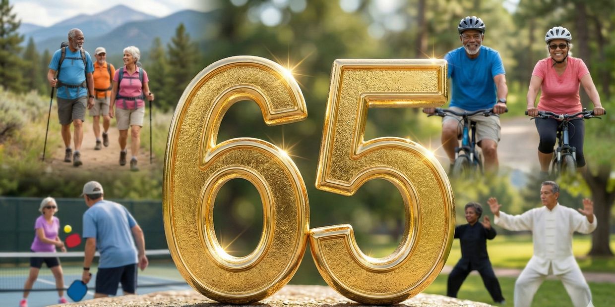 Golden 65 Active Medicare Eligible Adults engaging in active lifestyle activities