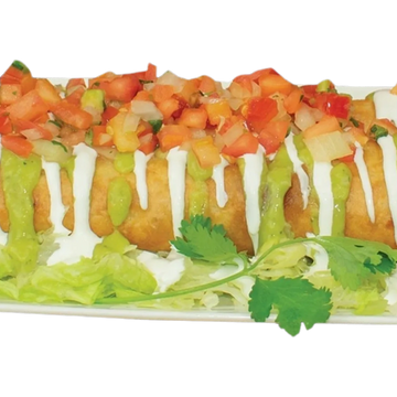Chimichanga in a plate


