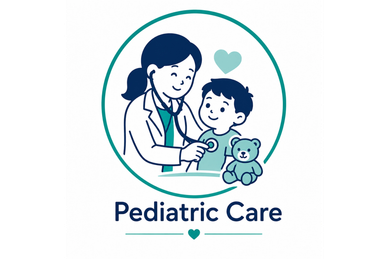 Doctor listening to a child's heartbeat in pediatric care.
