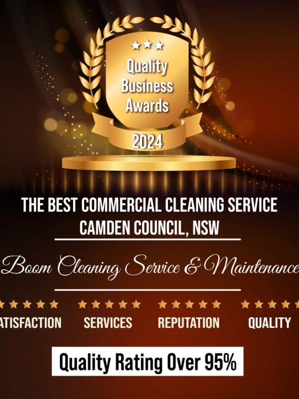 Award for best commercial cleaning service in Camden Council, NSW 2024.