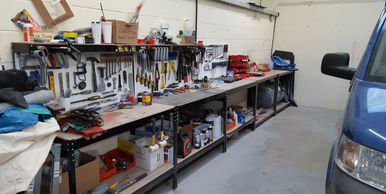 Nice clean workshop , all tools back in place ready for the next course - once the lockdown is over 