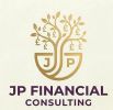 Logo of JP Financial Consulting with a tree and shield design.