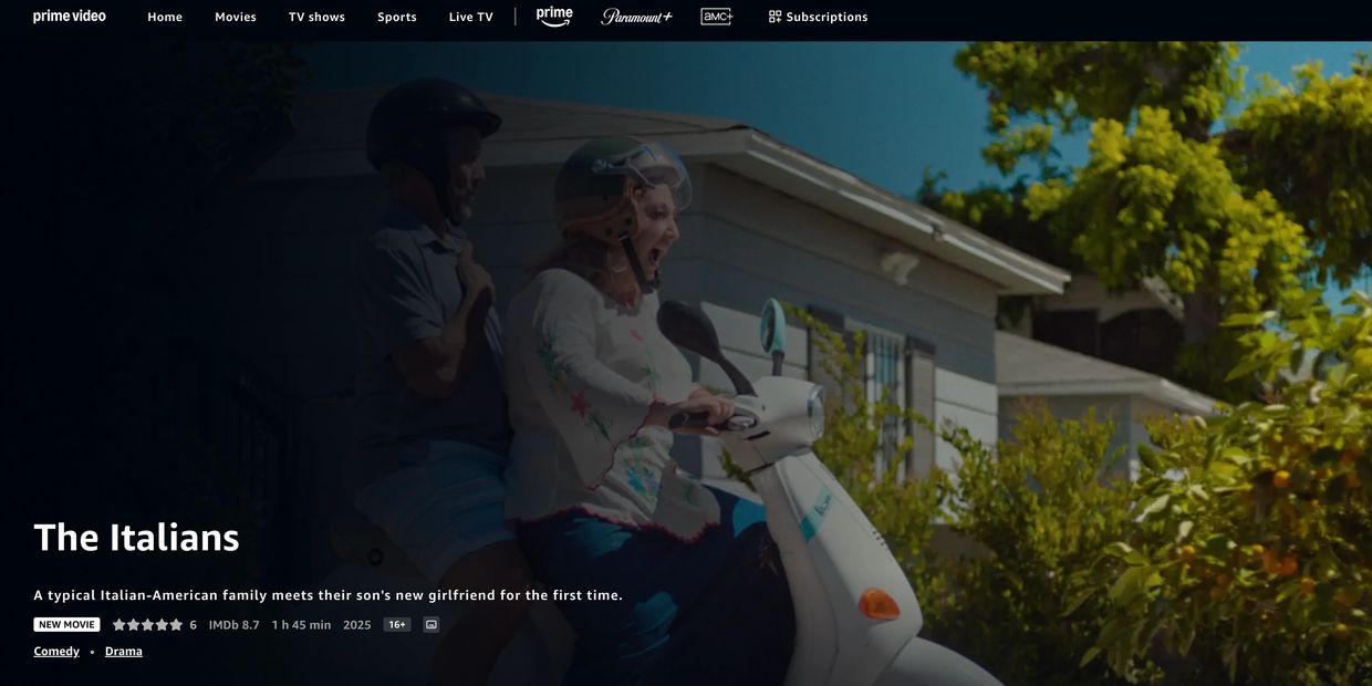 watch The Italians on Amazon Prime