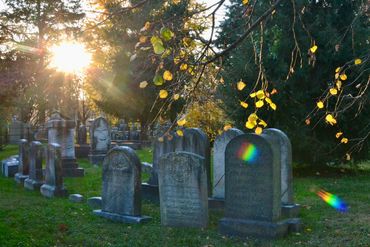 golden hour cemetery