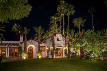 palm springs vacation rental casa de monte vista at night