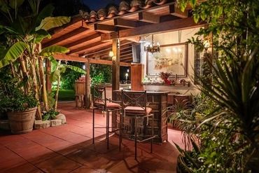 outdoor event space with Spanish tile