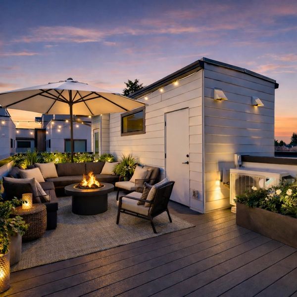 generated image of an inviting roof deck by NAUTAKA