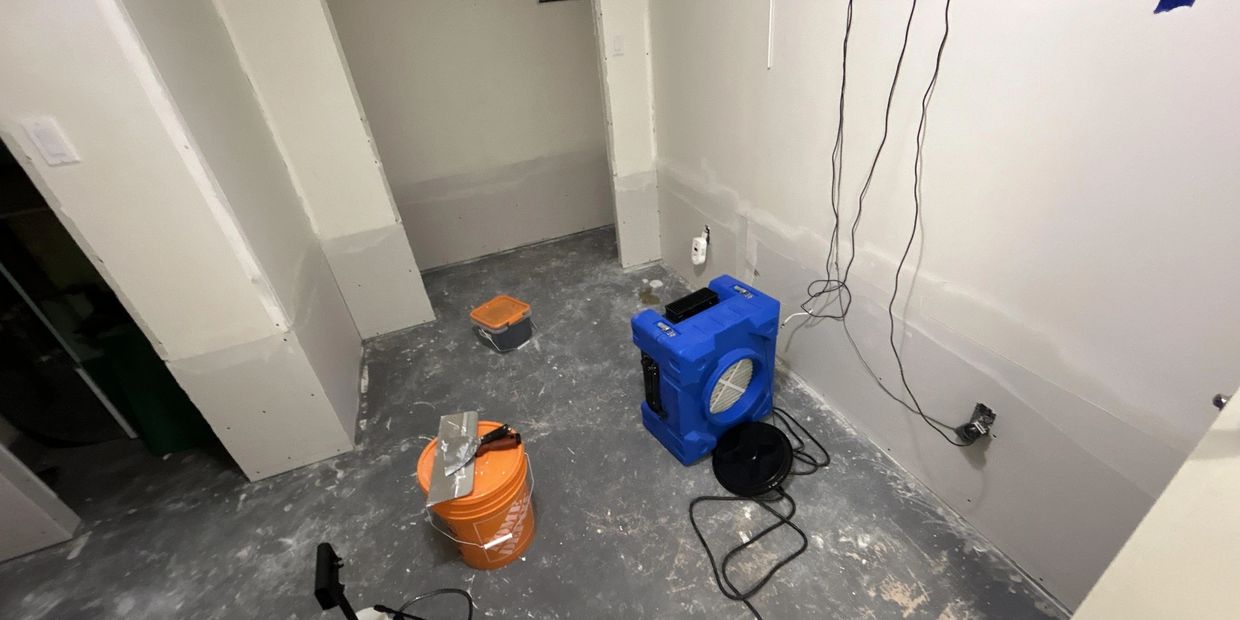 Animikii Restorations - Drywall repairs to a category 3 sewer backup in Coquitlam.