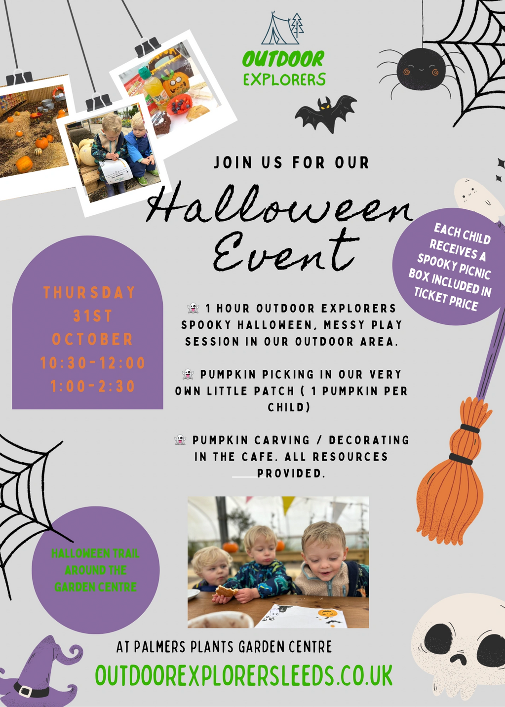 Looking for something to do this Halloween? 

Look at our fantastic family friendly Halloween sessio