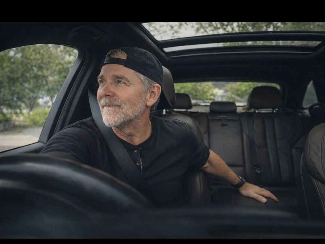Sean Arnett founder of Salud Tequila during a rideshare drive reflecting on everyday moments of conn