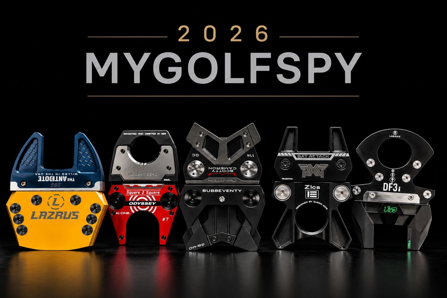2026 MYGOLFSPY golf putters lineup.