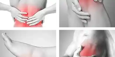 Collage image of body pain in different parts