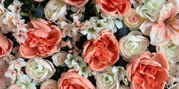 Pink dreams  floral wall 