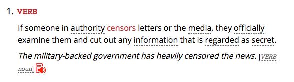 Censored Definition