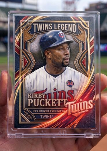 Kirby Puckett Twins Legend baseball card.
