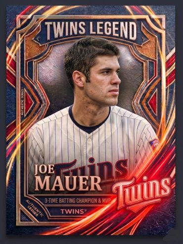 Joe Mauer Twins Legend baseball card.