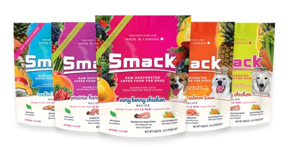 Smack food packets for dogs 