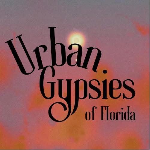 Logo with 'Urban Gypsies of Florida' text on a colorful background.