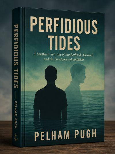 Book cover for 'Perfidious Tides' by Pelham Pugh.
