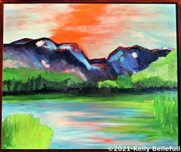 LS-Bellefuil #65 Estes Park #2 25 x 28 oil canvas framed