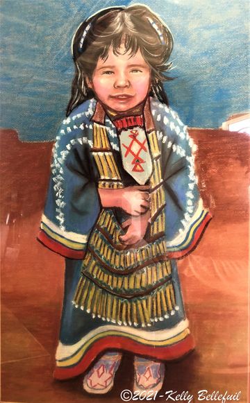 PS-Bellefuil-Native American Child SOLD