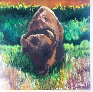 WL-Bellefuil-Buffalo #2 32x32 oil canvas