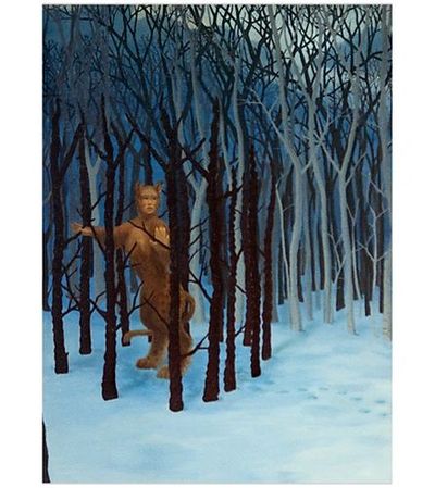 A leopard-girl is trapped in the winter forest