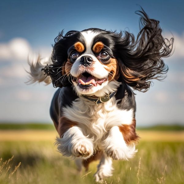 Cavalier spaniel created by artificial intelligence