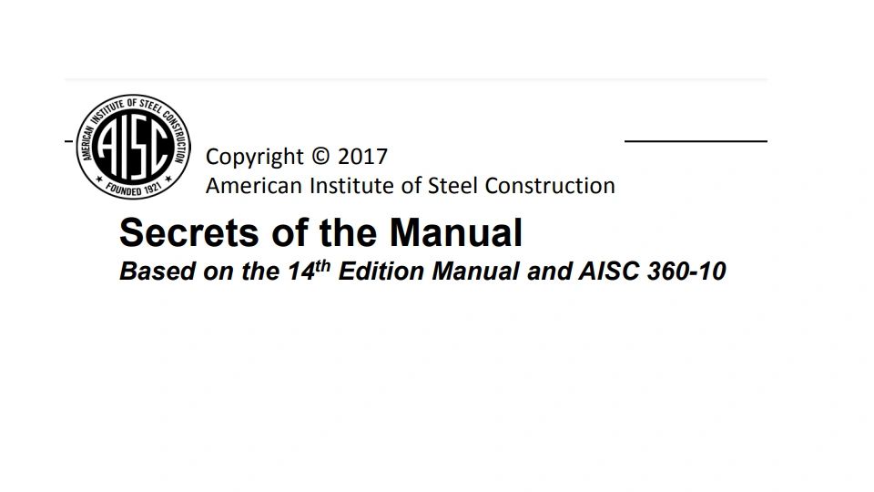 aisc 14th edition manual