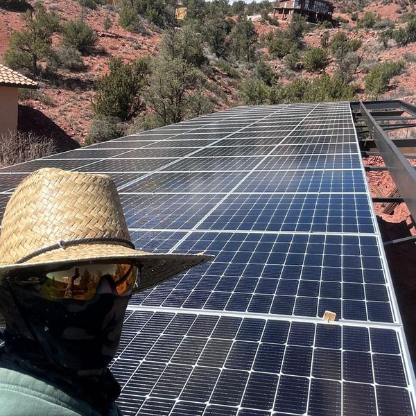 Off grid solar panel installation in Sedona AZ home – Sun Up Services