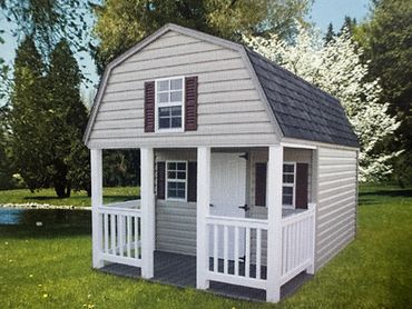Vinyl playhouse barn