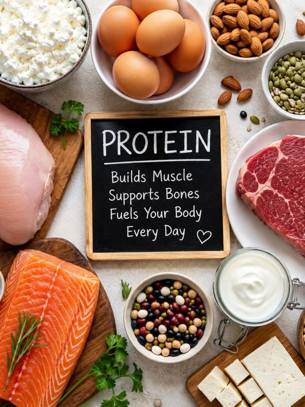 protein-rich foods for bone health and healthy aging