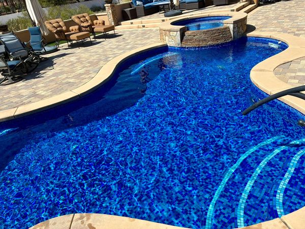 Crystal clear pool water - Coachella Valley